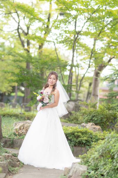ウエディングドレスソロ写真